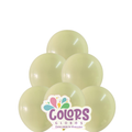 AMARILLO PASTEL B/100 GLOBOS 12"