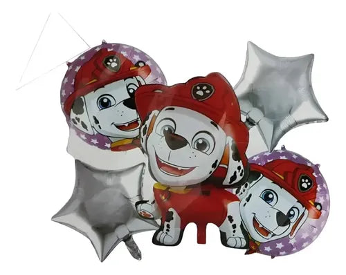 SET PAW PATROL 5 GLOBOS